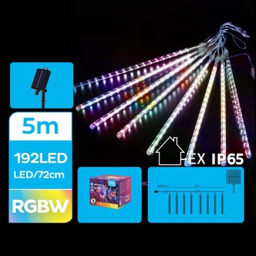Aigostar - Cadena de Navidad LED Solar 192xLED/8m IP65 multicolor