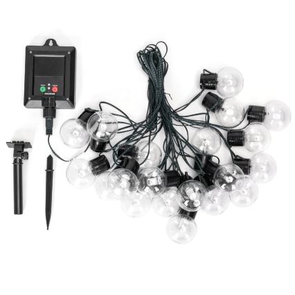 Aigostar - Cadena de Navidad LED solar 20xLED/8 funciones 11,5m IP65 multicolor