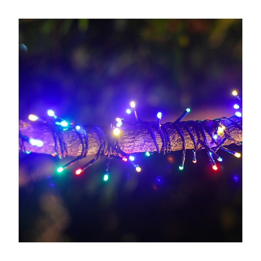 Aigostar - Cadena de Navidad Solar LED 100xLED/8 funciones 12m IP65 multicolor