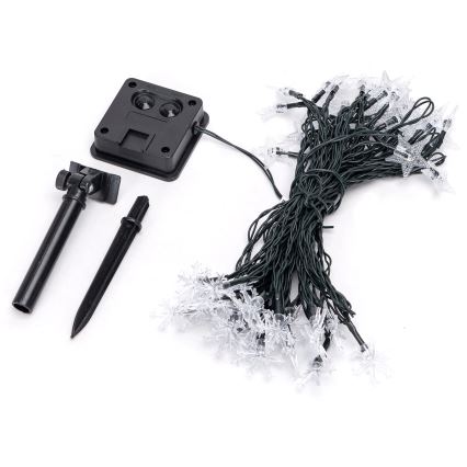 Aigostar - Cadena de navidad solar LED 50xLED/8 funciones 12m IP65 multicolor