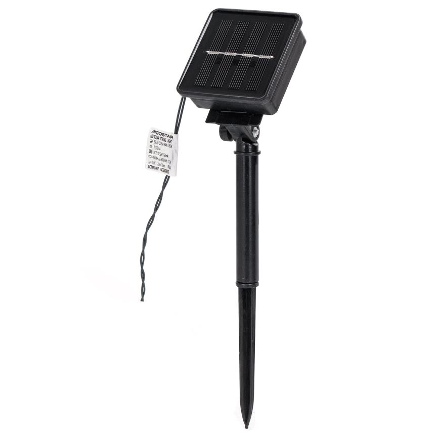Aigostar - Cadena de navidad solar LED 50xLED/8 funciones 12m IP65 multicolor