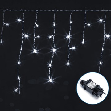 Aigostar - Cadena decorativa LED para exteriores 75xLED/6W/230V 15x0,6m IP44 blanco frío