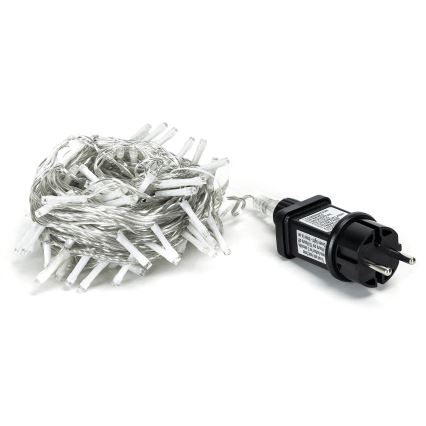 Aigostar - Cadena LED navideña exterior 100xLED/8 funciones 13m IP44 blanco frío