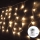 Aigostar - Cadena LED navideña exterior 100xLED/8 funciones 3xAA 8x0,4m IP44 blanco cálido
