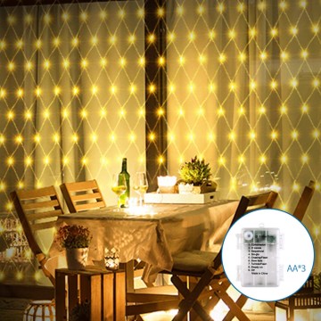 Aigostar - Cadena LED navideña exterior 100xLED/8 funciones 4,5x1,5m IP44 blanco cálido
