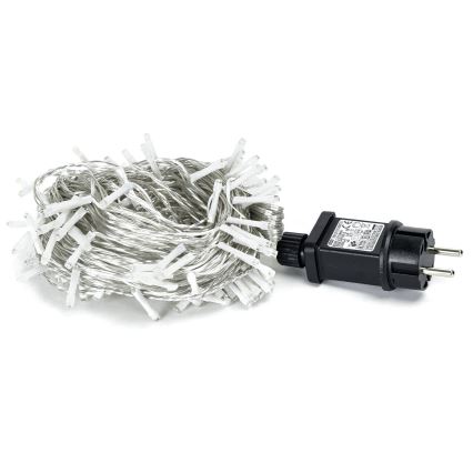 Aigostar - Cadena LED navideña exterior 150xLED/8 funciones 18m IP44 blanco frío