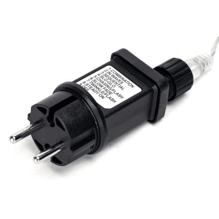 Aigostar - Cadena LED navideña exterior 150xLED/8 funciones 18m IP44 blanco frío