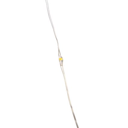 Aigostar - Cadena LED navideña exterior 150xLED/8 funciones 3xAA 15,3m IP44 blanco cálido