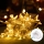Aigostar - Cadena LED navideña exterior 150xLED/8 funciones 3xAA 15,3m IP44 blanco cálido