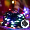 Aigostar - Cadena LED navideña exterior 150xLED/8 funciones 3xAA 15,3m IP44 multicolor