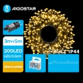Aigostar - Cadena LED navideña exterior 200xLED/8 funciones 8m IP44 blanco cálido