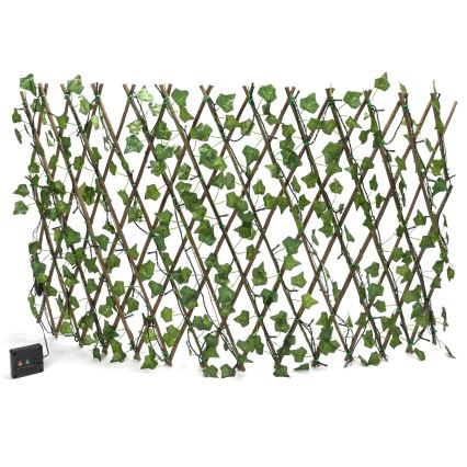 Aigostar - Cadena solar LED 102xLED/2x0,7m IP65 blanco cálido hiedra