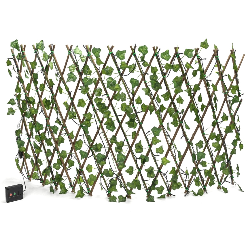Aigostar - Cadena solar LED 102xLED/2x0,7m IP65 blanco cálido hiedra