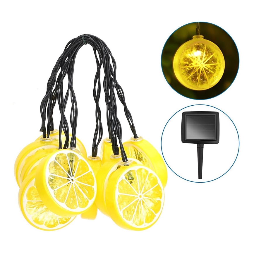 Aigostar - Cadena solar LED 10xLED/3,8m IP44 600 mAh blanco cálido