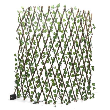 Aigostar - Cadena solar LED 148xLED/2x1,2m IP65 300 mAh blanco cálido hiedra