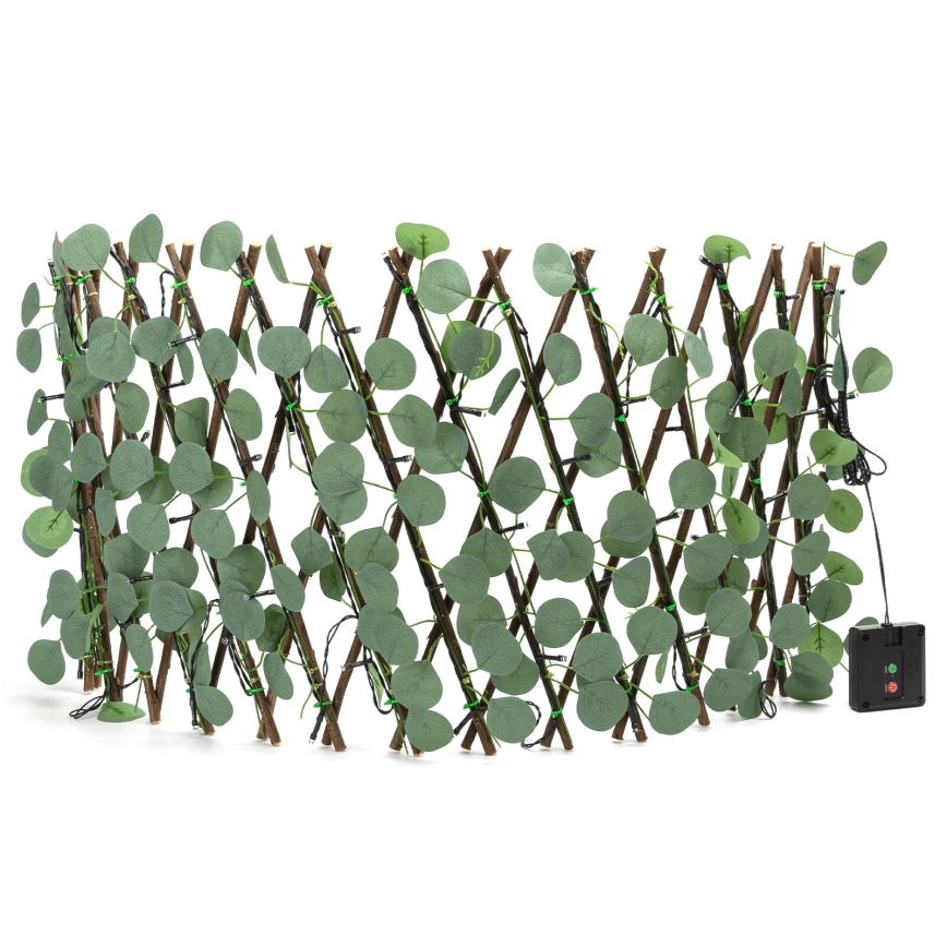 Aigostar - Cadena solar LED 56xLED/2x0,4m IP65 blanco cálido Eucalyptus
