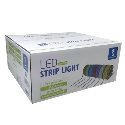 Aigostar - Cinta LED exterior 50m LED/300W/230V azul IP65