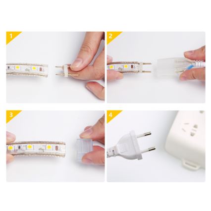 Aigostar - Cinta LED exterior 50m LED/350W/230V 6500K IP65