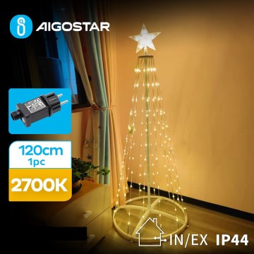 Aigostar - Decoración navideña LED exterior LED/3,6W/31/230V 2700K 120 cm IP44