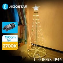 Aigostar - Decoración navideña LED exterior LED/3,6W/31/230V 2700K 150 cm IP44