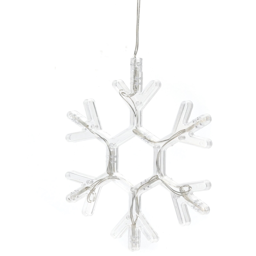 Aigostar - Decoración navideña LED LED/3xAAA blanco cálido copo de nieve 19cm