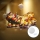 Aigostar - Decoración navideña LED LED/3xAAA Papá Noel con renos 13,4cm