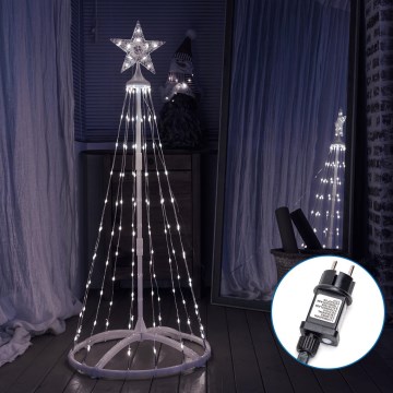 Aigostar - Decoración navideña LED para exterior LED/3,6W/230V 120 cm IP44 blanco frío