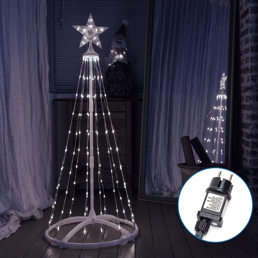 Aigostar - Decoración navideña LED para exterior LED/3,6W/230V 120 cm IP44 blanco frío