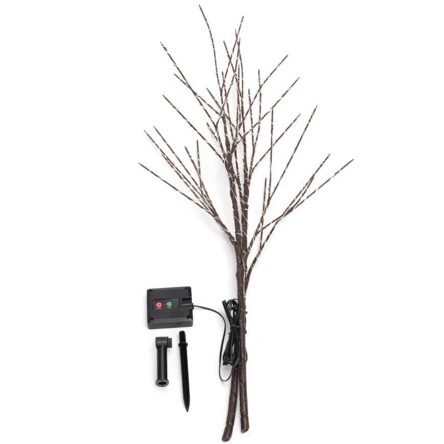 Aigostar - Decoración solar LED 140xLED/3m IP65 blanco cálido vid