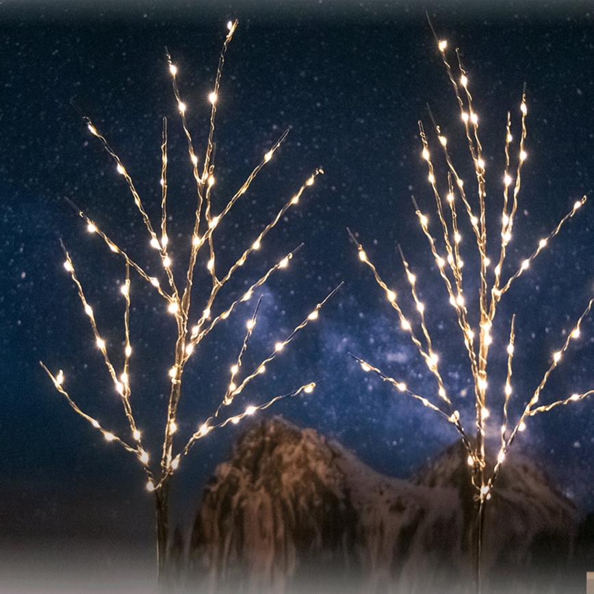 Aigostar - Decoración solar LED 140xLED/3m IP65 blanco cálido vid