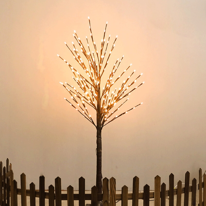 Aigostar - Decoración solar LED 24xLED/2,6m IP65 blanco cálido vid