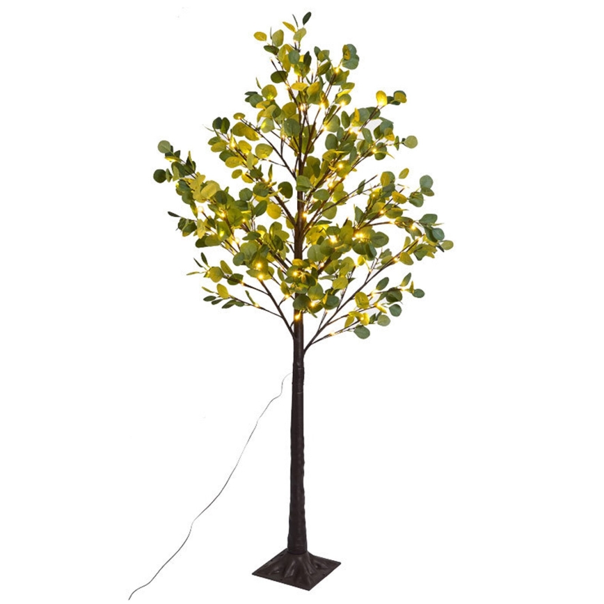 Aigostar - Decoración solar LED 30xLED/2,6m IP65 blanco cálido eucalipto