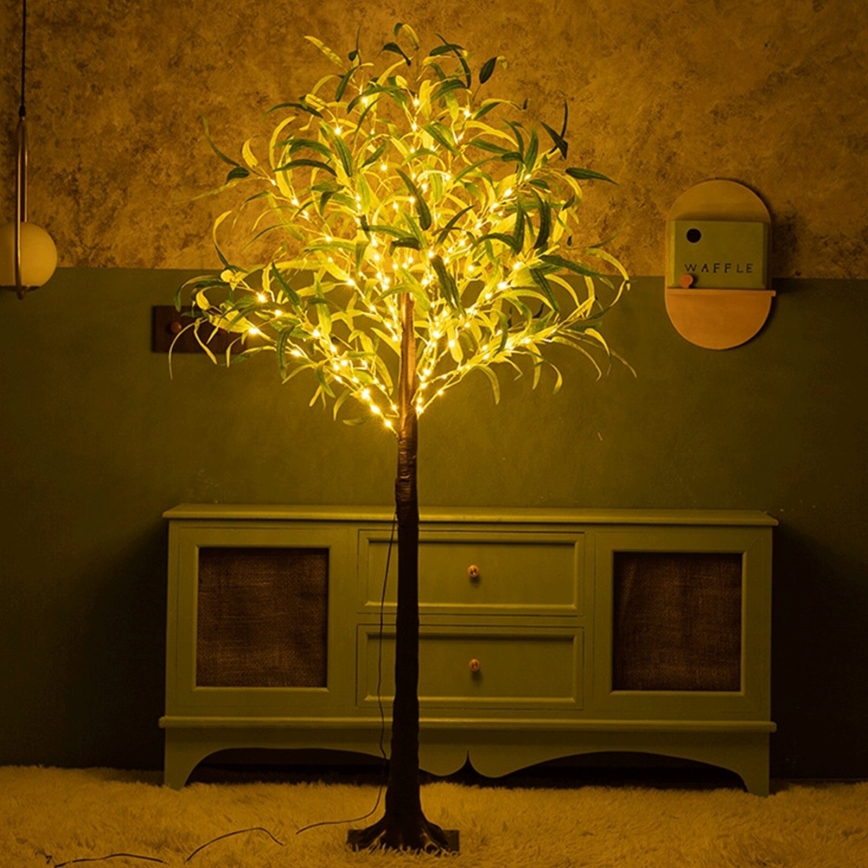 Aigostar - Decoración solar LED 30xLED/2,6m IP65 blanco cálido oliva