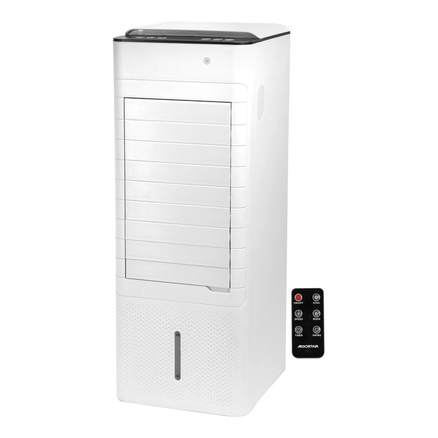 Aigostar - Enfriador de aire 80W/230V blanco + control remoto