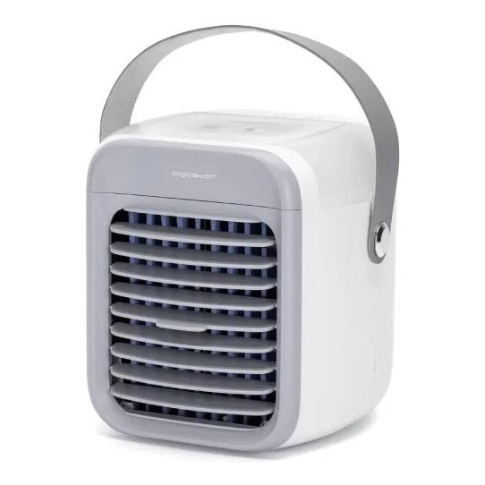 Aigostar - Enfriador de aire portátil 8W/5V blanco
