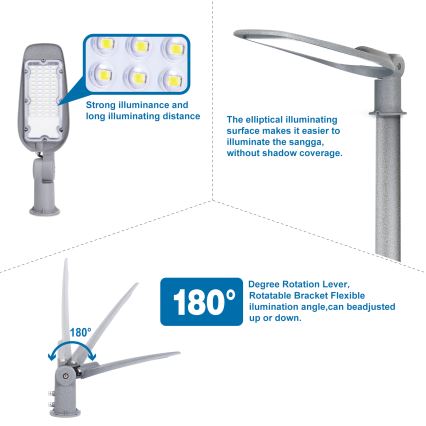 Aigostar - Farola LED LED/150W/230V 6500K IP65