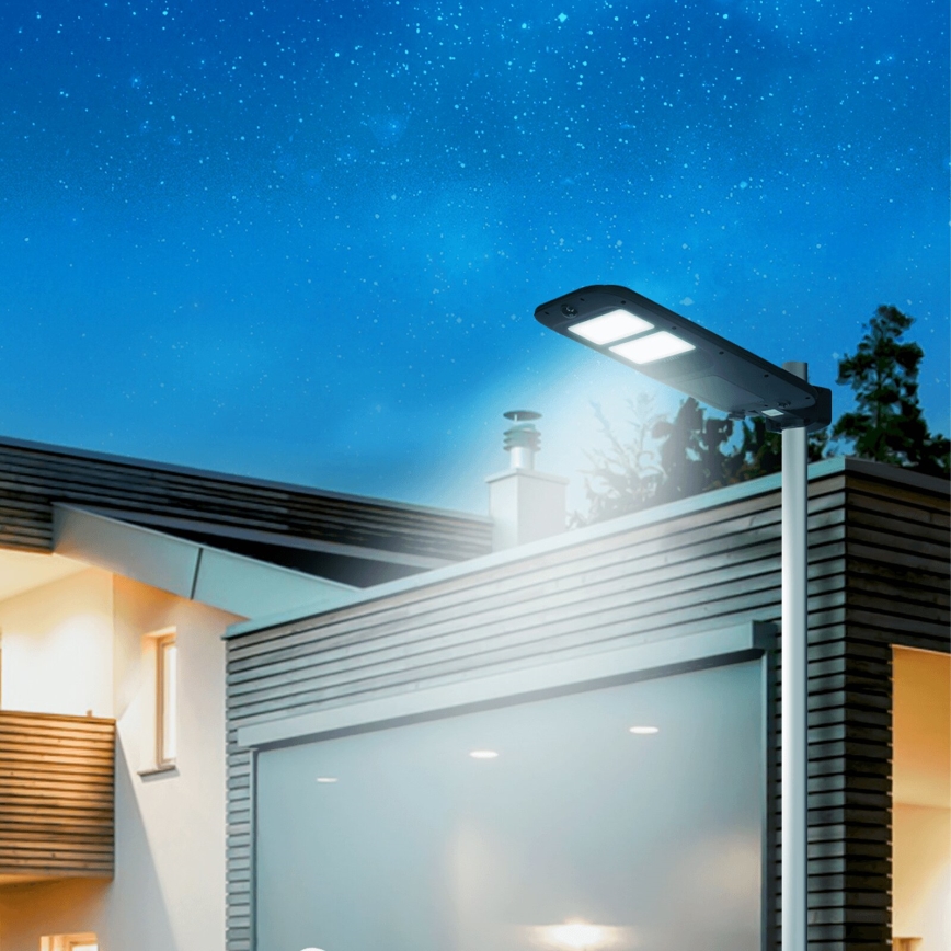 Aigostar - Farola solar LED con sensor LED/180W/4V 7500mAh IP65 + control remoto
