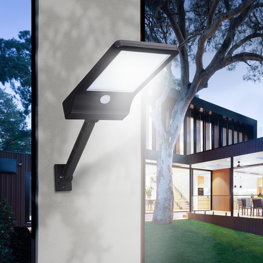 Aigostar - Farola solar LED con sensor LED/2,3W/5,5V 1800 mAh IP65