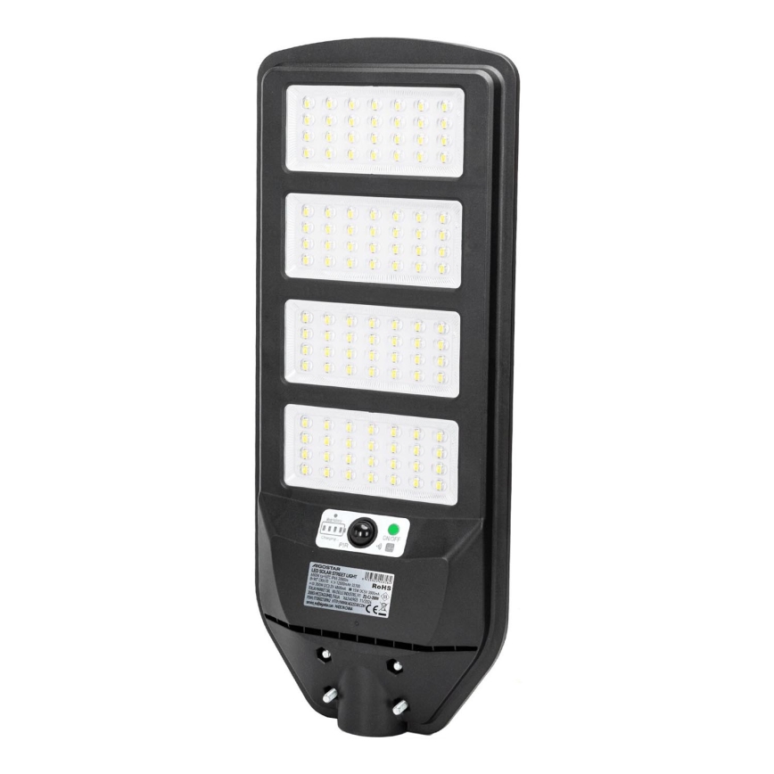 Aigostar - Farola solar LED con sensor LED/200W/3,2V 12000mAh IP65 6500K + control remoto