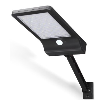 Aigostar - Farola solar LED con sensor LED/3W/3,7V1800 mAh IP44 3000/4000/5000K + control remoto