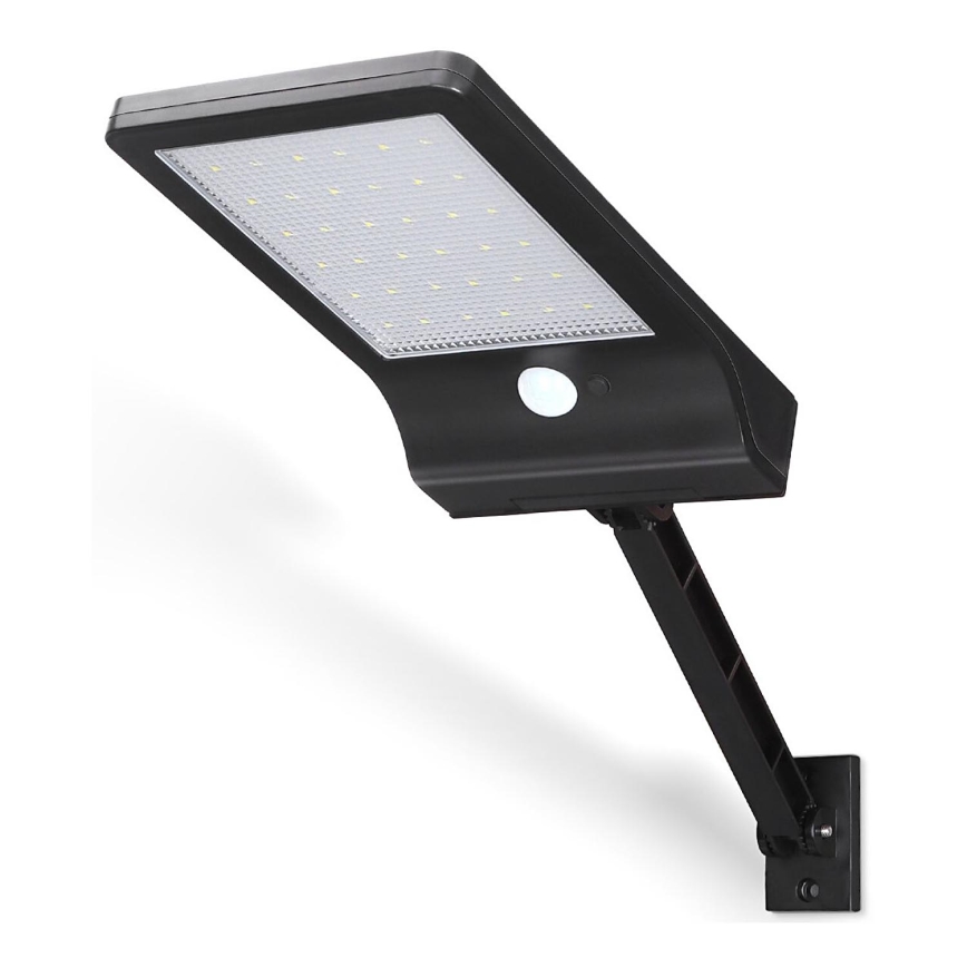 Aigostar - Farola solar LED con sensor LED/3W/3,7V1800 mAh IP44 3000/4000/5000K + control remoto