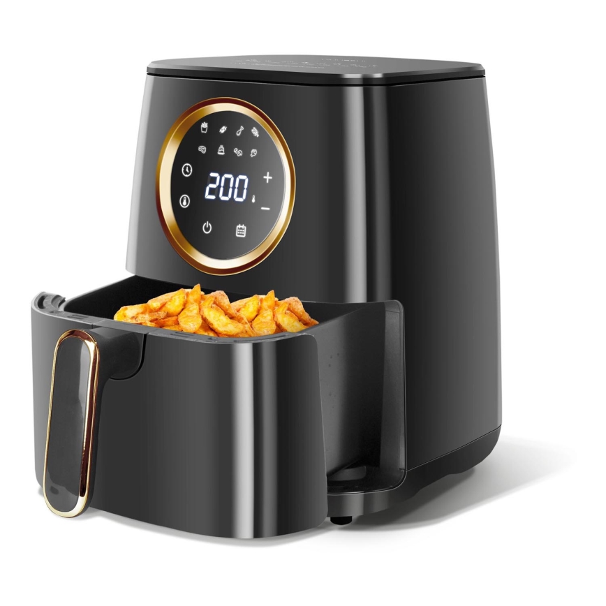 Aigostar - Freidora de aire caliente 1400W/230V 4,2l negro
