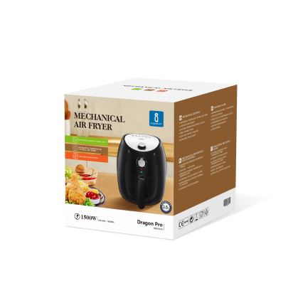 Aigostar - Freidora de aire caliente 1500W/230V 3,5l negro