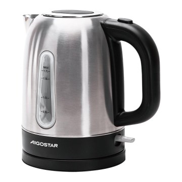 Aigostar - Hervidor 1,7l 2200W/230V cromo mate
