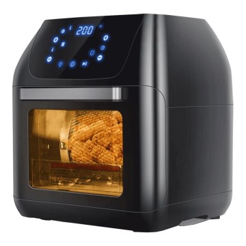 Aigostar - Horno de aire caliente 1400W/230V 12l negro