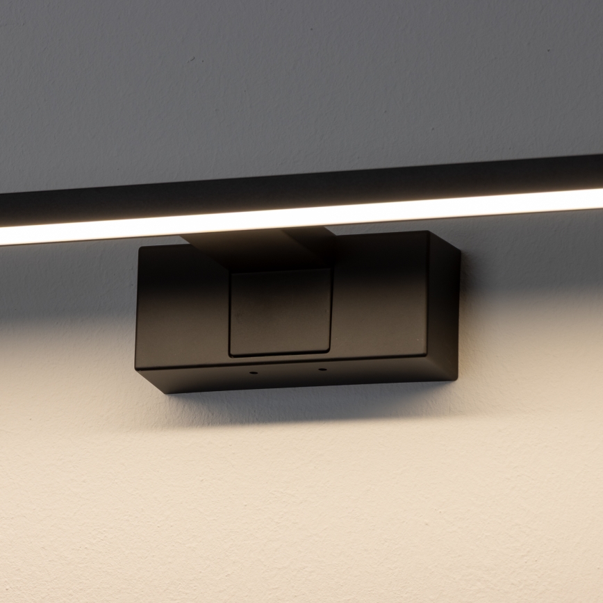 Aigostar - Iluminación LED para espejos de baño LED/12W/230V 4000K 60 cm IP44 negro