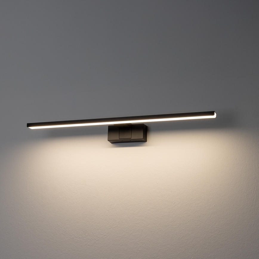 Aigostar - Iluminación LED para espejos de baño LED/12W/230V 4000K 60 cm IP44 negro