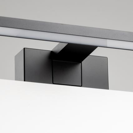 Aigostar - Iluminación LED para espejos de baño LED/12W/230V 4000K 60 cm IP44 negro
