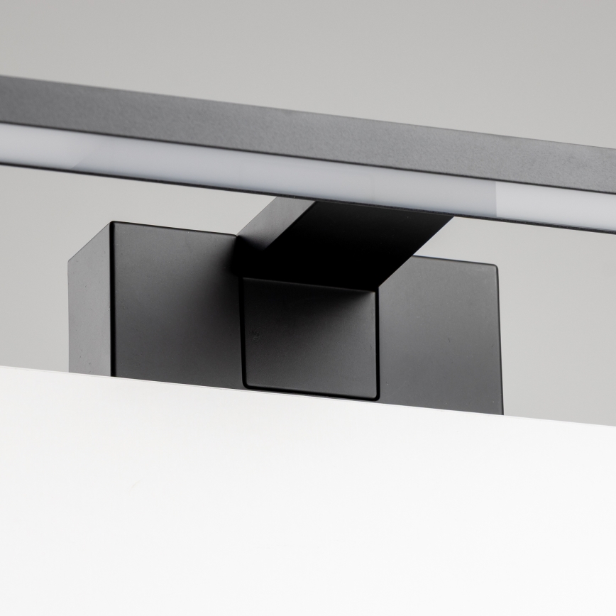 Aigostar - Iluminación LED para espejos de baño LED/12W/230V 4000K 60 cm IP44 negro