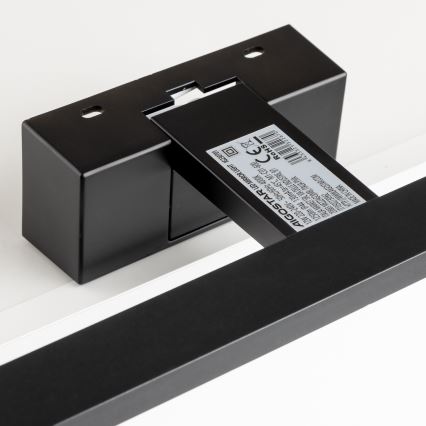 Aigostar - Iluminación LED para espejos de baño LED/12W/230V 4000K 60 cm IP44 negro